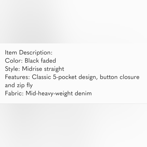 Agolde Toni Midrise Straight Size 25 Style# A133B-1274 - Picture 2 of 6